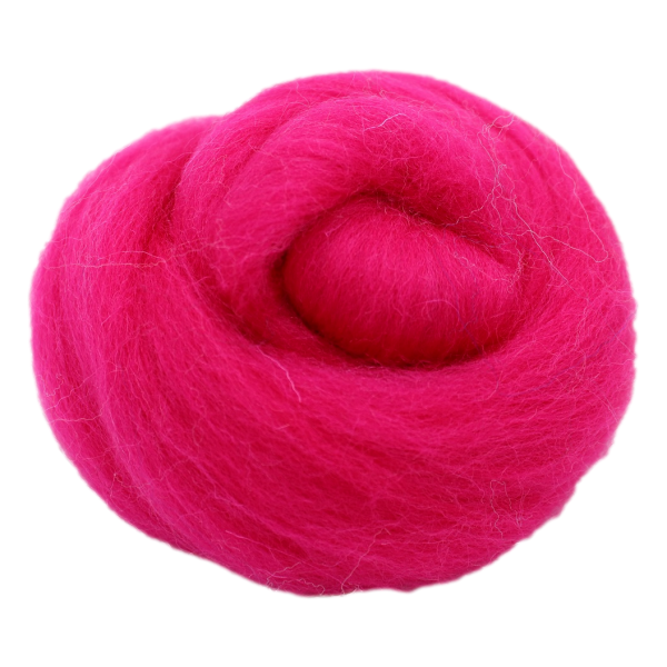 Filzwolle 20g Wolle (Merinowolle) / Märchenwolle zum Trockenfilzen und Nassfilzen Pink