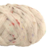 Fingerwolle “tweed”-Style hellgrau melange