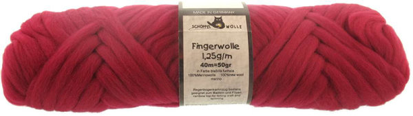 Fingerwolle Blasslila-Fuchsia