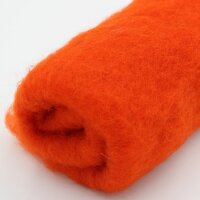 Filzwolle im Vlies - Alpenwolle - 20g - dunkelorange
