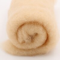Filzwolle im Vlies - Alpenwolle - 20g - hellbeige