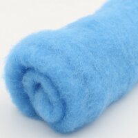 Filzwolle im Vlies - Alpenwolle - 20g - hellblau