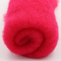 Filzwolle im Vlies - Alpenwolle - 20g - neonpink