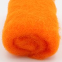 Filzwolle im Vlies - Alpenwolle - 20g - orange
