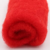 Filzwolle im Vlies - Alpenwolle - 20g - rot