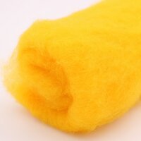 Filzwolle im Vlies - Alpenwolle - 20g - sonnengelb