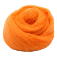 Filzwolle 20gr. Wolle (Merinowolle) / Märchenwolle zum Trockenfilzen und Nassfilzen Orange