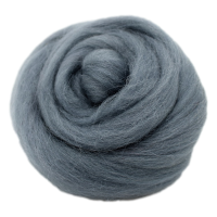 Filzwolle 20gr. Wolle (Merinowolle) / Märchenwolle zum Trockenfilzen und Nassfilzen Grau
