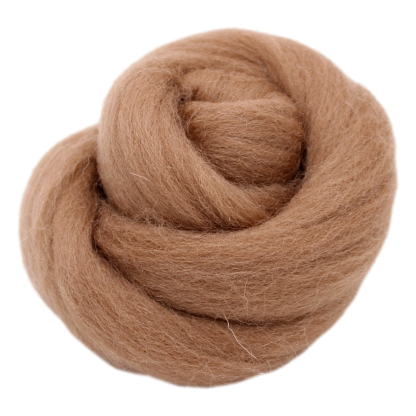 Filzwolle 20g Wolle (Merinowolle) / Märchenwolle zum Trockenfilzen und Nassfilzen Cappuccino