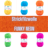 Strickfilzwolle Funky neon