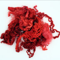 Wensleydale Locken / Wollstabel Floating Rotglut 20gr