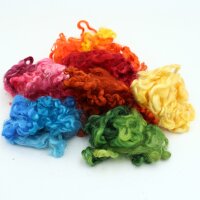 Wensleydale Locken Wollstapel Floating Farb-Mix 20g