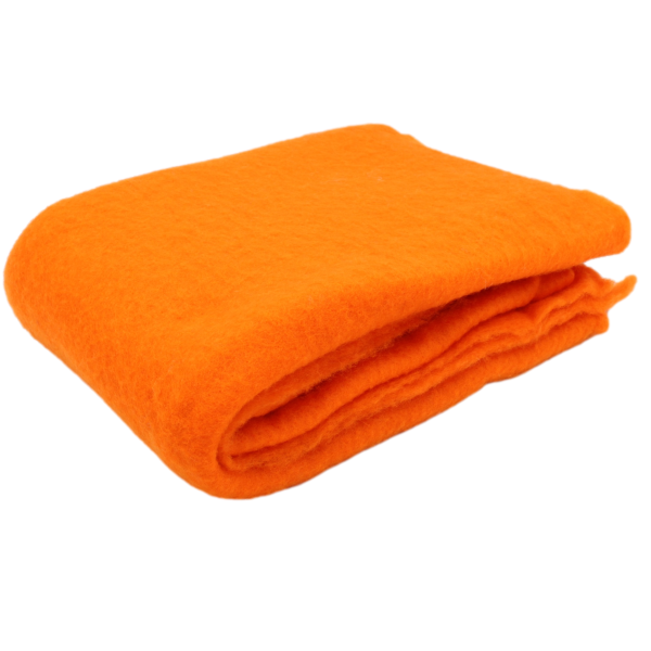 Bastelfilz / Vorfilz aus Merinowolle 50cm x 145cm Orange