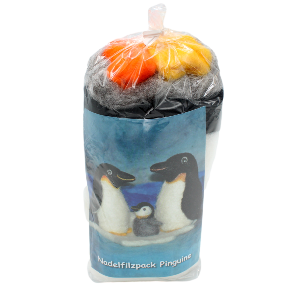 Filzen mit Kindern - Komplett Filz Packet "Pinguin"