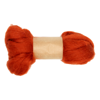 Tussahseide Kammzug 25 Gramm Rost