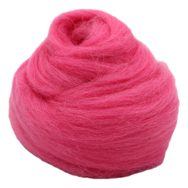 Filzwolle 20g Wolle (Merinowolle) / Märchenwolle zum Trockenfilzen und Nassfilzen Hot Pink