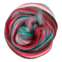 Filzwolle 20gr. Wolle (Merinowolle) / Märchenwolle zum Trockenfilzen und Nassfilzen Santa Claus